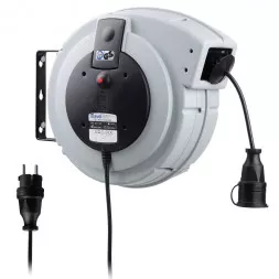 Удлинитель силовой на автоматической катушке Mavel Roll Major Plus (арт.820705), 25м, 230В, H05VV-F, 3X1,5мм2, 8A, с розеткой