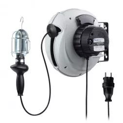 Светильник-переноска на автоматической катушке с трансформатором Mavel Rollamp Compact (арт.808840), E27, 220В/12В, 60Вт, 20м, H05RN-F